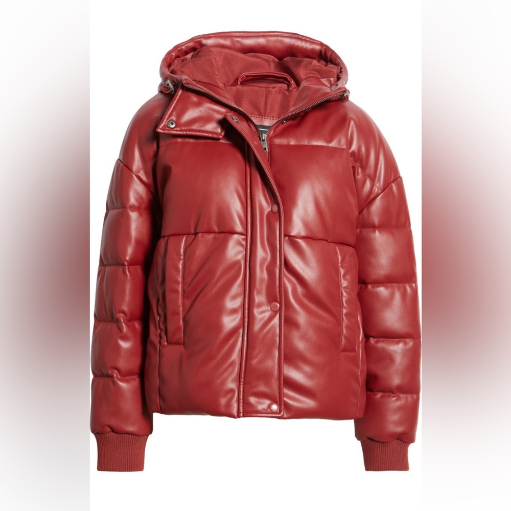 Levi’s Faux Leather Puffer Jacket